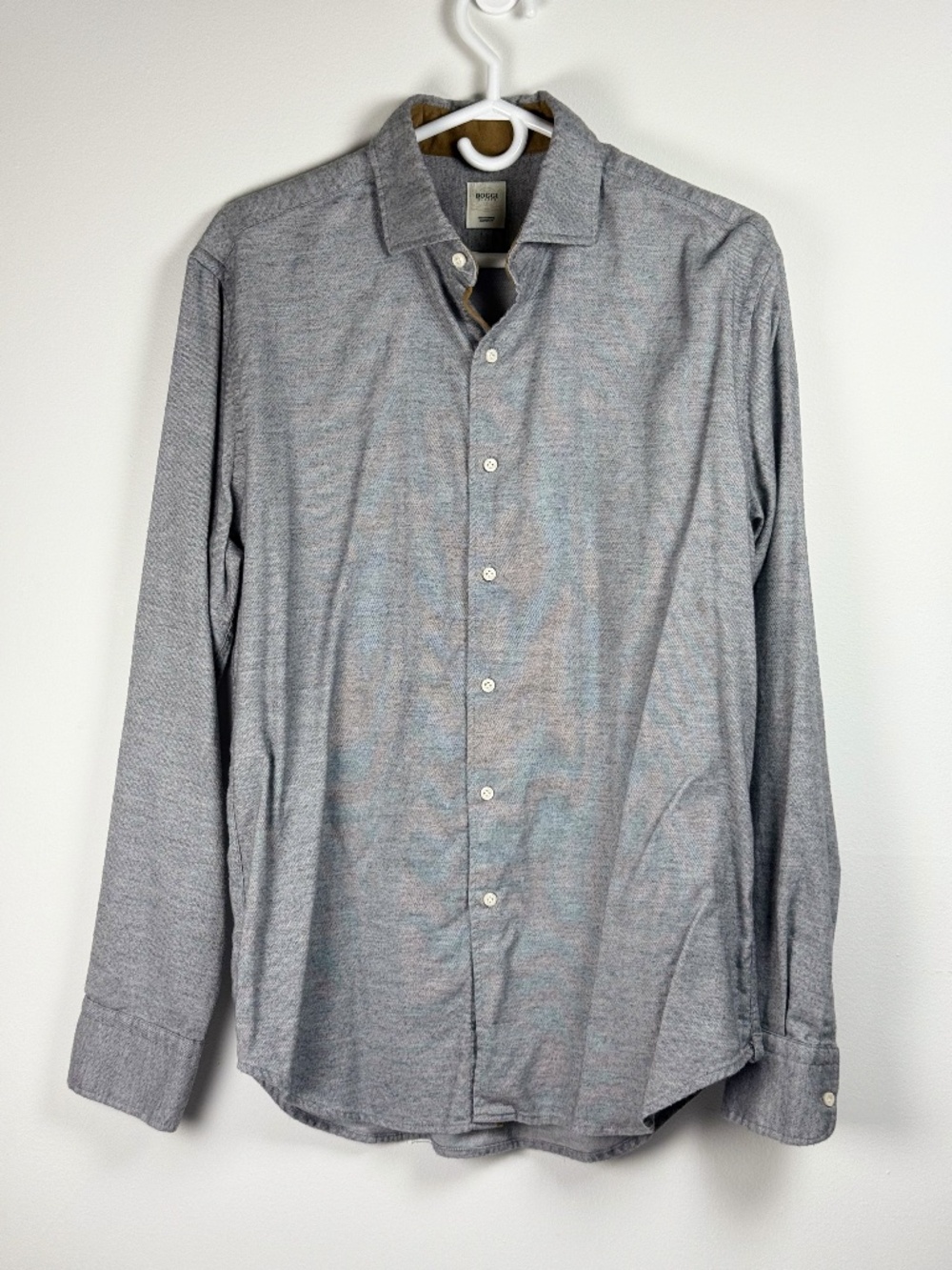 Boggi Milano Men button down dress shirt size Large